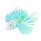 HEEPDD Artificial Glowing Lion Fish Luminous Fake Fish Aquarium Fish Landscape Ornament Simulation Animal DecorationBlue