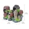 Saim Aquarium Barrel Decorations Artificial Antique Barrels Crafts Landscaping Resin Decor Fish Tank Ornament for Betta Cichlids Hideaway Cave Gold Fish Hideout Reptile Tank