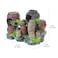 Saim Aquarium Barrel Decorations Artificial Antique Barrels Crafts Landscaping Resin Decor Fish Tank Ornament for Betta Cichlids Hideaway Cave Gold Fish Hideout Reptile Tank