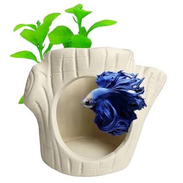 SpringSmart 2Pack Aquarium Cave Artificial Plant Fish Hideout Decorations for Betta Shrimp to Breed Play