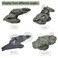 PINVNBY Turtle Basking Platform Reptile Climbing Shale Resin Step Ledge Stone Aquarium Ornament Rock Landscaping Decoration with Suction Cups for Frogs Newts Amphibians Lizard Medium82Lx33Wx31H