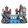 VMCN Aquarium Castle Decoration for Fish Tank Castle Cave Hideouts House Plants Supplies Accessories Safe for Freshwater and Saltwater Fish Tanks Medium Brown