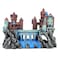 VMCN Aquarium Castle Decoration for Fish Tank Castle Cave Hideouts House Plants Supplies Accessories Safe for Freshwater and Saltwater Fish Tanks Medium Brown