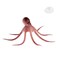 XMHF Fish Tank Decorations of Aquarium Artificial Octopus Brown
