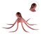 XMHF Fish Tank Decorations of Aquarium Artificial Octopus Brown