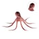 XMHF Fish Tank Decorations of Aquarium Artificial Octopus Brown
