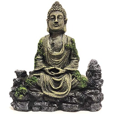 SLOCME Aquarium Buddha Statue Decorations Aquarium Decor Ornament Fish Tank Buddha Statue Decoration