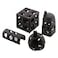 MY MIRONEY 4Pcs Ceramic Shelters Aquarium Ceramic Rock Cave Shelter Shrimp Betta Lizards Hideaway Breeding Cave Cubic Hideout Fish Tank Decor Ornament