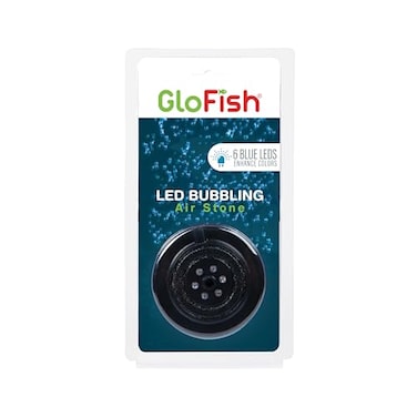 GloFish Blue LED Bubbler Aquarium Lights With Air Stone For Fish Tanks