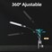 UPETTOOLS Aquarium Light with Adapter LED Clip on Fish Tank Light Small Full Spectrum USB Light 360 Rotation Lighting 5W