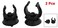 uxcell 2 Pcs Suction Cup Aquarium Heater Clip Glass Stick Holder Black