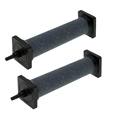 ALEGI 6 inch Aquarium Air Stone Cylinder Bubbler with Plastic Shield for Hydroponic Fish Tank