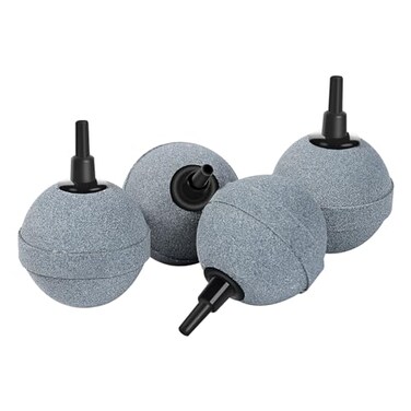 AQUANEAT Air Stones for Ponds 2 Inch Long Lasting Aerator Oxygen Diffuser Air Pump Accessories for Aquariums Fish Tanks Hydroponics and DWC Reservoirs 4 Pack
