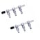 bnafes 2pcs 3 Way Aquarium Chrome Metal Gang Manifold Air Line Control Valve Air Tap Air Splitter