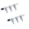 bnafes 2pcs 3 Way Aquarium Chrome Metal Gang Manifold Air Line Control Valve Air Tap Air Splitter