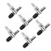 bnafes Aquarium Fish Tank Air Flow Control Lever Pump Single Way T Valve 6Pack
