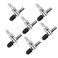 bnafes Aquarium Fish Tank Air Flow Control Lever Pump Single Way T Valve 6Pack