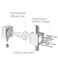 Clscea External Inline CO2 Diffuser Atomizer Aluminum Alloy for Planted Aquarium 12 mm