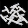 FASTROHY 10pcs 3 Way Air Line Connector Aquarium Fish Tank Airline Tee Valve Pump Tube White
