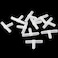 FASTROHY 10pcs 3 Way Air Line Connector Aquarium Fish Tank Airline Tee Valve Pump Tube White