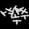 FASTROHY 10pcs 3 Way Air Line Connector Aquarium Fish Tank Airline Tee Valve Pump Tube White