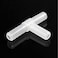 FASTROHY 10pcs 3 Way Air Line Connector Aquarium Fish Tank Airline Tee Valve Pump Tube White