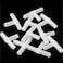FASTROHY 10pcs 3 Way Air Line Connector Aquarium Fish Tank Airline Tee Valve Pump Tube White