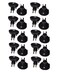 Honbay 20pcs Aquarium Black Sucker Clip Suction Cups Airline Tubing Holder