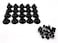 Honbay 20pcs Aquarium Black Sucker Clip Suction Cups Airline Tubing Holder
