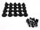 Honbay 20pcs Aquarium Black Sucker Clip Suction Cups Airline Tubing Holder