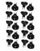 Honbay 20pcs Aquarium Black Sucker Clip Suction Cups Airline Tubing Holder