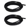 JIH 25 Feet Standard 316 inch Airline Tubing Black 2 Pack