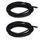 JIH 25 Feet Standard 316 inch Airline Tubing Black 2 Pack