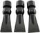 Longdex Aquarium Water Outlet 3PCS Black Fish Tank Duckbill Nozzle Free Rotate Outflow Pump Tank End Pipe