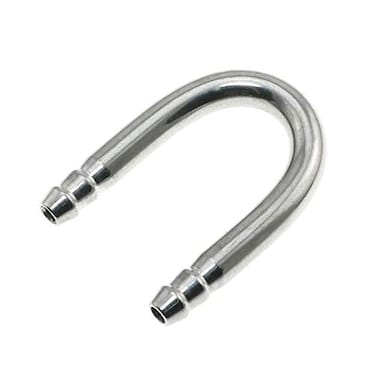 Maxmoral Aquarium UShape Connectors Stainless Steel Fish Tank Air Pump Accessories CO2 System UShape Tube Connector