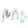 MY MIRONEY CO2 Atomizer Stainless Steel Bubble Diffuser with Suction Cup and Replacement Ceramic Disc with Suction Cup and Replacement Ceramic Disc