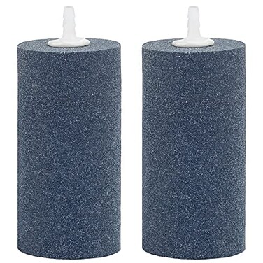 Pawfly 2 PCS Large Air Stones Cylinder 4 x 2 Inch Aerator Bubble Diffuser for Ponds Aquarium or Fish Tank