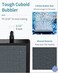 Pawfly 4 Inch Air Stone Grey Mineral Bubble Stone Bar Diffuser Bubbler Airstones for Air Pump Aquarium and Fish Tank 2 Pack