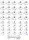 Pitertul Aquarium Suction Cups20Pcs 25mm098inch 20Pcs 35mm137inch Fish Tank Suction Cups with Adjustable Cable Ties for Aquarium Fish Tank Plants Planter Binding Moss Shrimp Nest