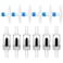 Psyqtsuary 12 Pcs Check Valve Aquarium Air Pump Accessories 6 Check Valves6 T Shaped Air Valves NonReturn Control Valve for 316 Aquarium Tubing Black