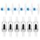 Psyqtsuary 12 Pcs Check Valve Aquarium Air Pump Accessories 6 Check Valves6 T Shaped Air Valves NonReturn Control Valve for 316 Aquarium Tubing Black