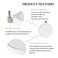 Quickun 4 Inch Nano White Air Stone Micro Bubble UltraHigh Dissolved Oxygen Bubbler Silent Diffuser Cylinder for Aquarium Fish Tank and Hydroponics