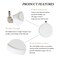 Quickun 4 Inch Nano White Air Stone Micro Bubble UltraHigh Dissolved Oxygen Bubbler Silent Diffuser Cylinder for Aquarium Fish Tank and Hydroponics