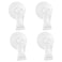 SLSON Fishes Veggie Seaweed Plant Suction Cup Clip Feeding Tool Feed Holder Aquarium Accessories for Fish Tank Fish Feeder Clips 4Pack Transparent