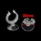uxcell Aquarium Fish Tank Tube Heater Clip Holder Suction Cup 8Pcs Clear