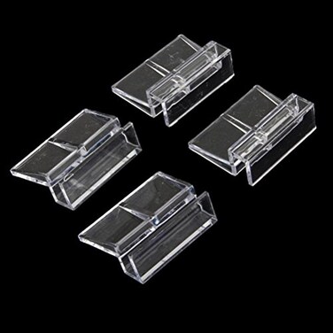 XMHF Aquarium Fish Tank Glass Cover Clip Support Holder 8mm 4Pack