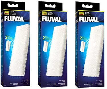 Fluval 3 Pack Filter Foam Block 204205 and 304305 2 Blocks each