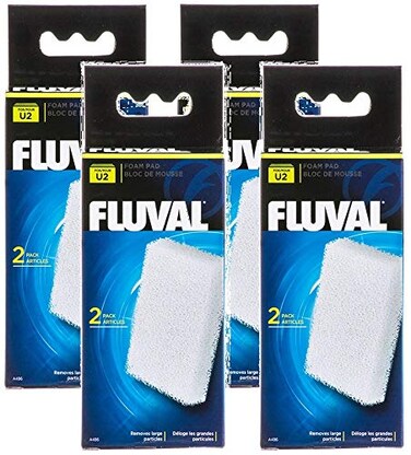 Fluval 4 Pack U2 Underwater Filter Foam Pads 2 Pads each