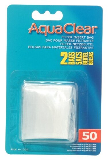 AquaClear 50 Nylon Bags Aquarium Filter Media Bags 2Pack A1364