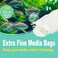 AQUANEAT Aquarium Filter Media Bags 6pcs Fish Tank Extra Fine 100 Micron Mesh Bags with Plastic Zipper for Activated Carbon 3 x 8